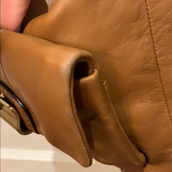 Camel color COACH shoulder or cross body - Picture 5 of 8